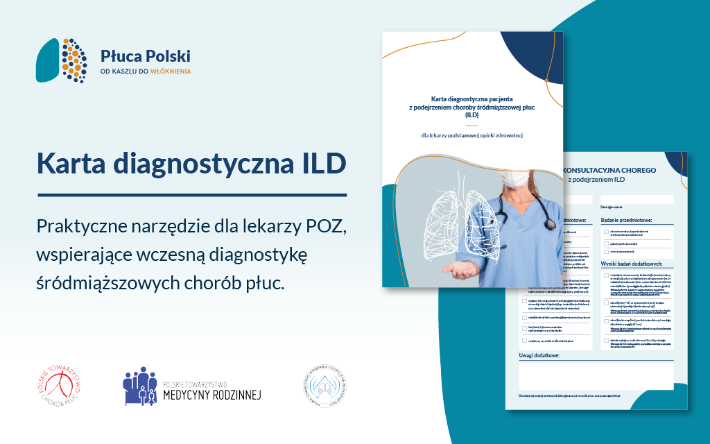 Karta diagnostyczna pacjenta z podejrzeniem choroby śródmiąższowej płuc dla lekarzy POZ