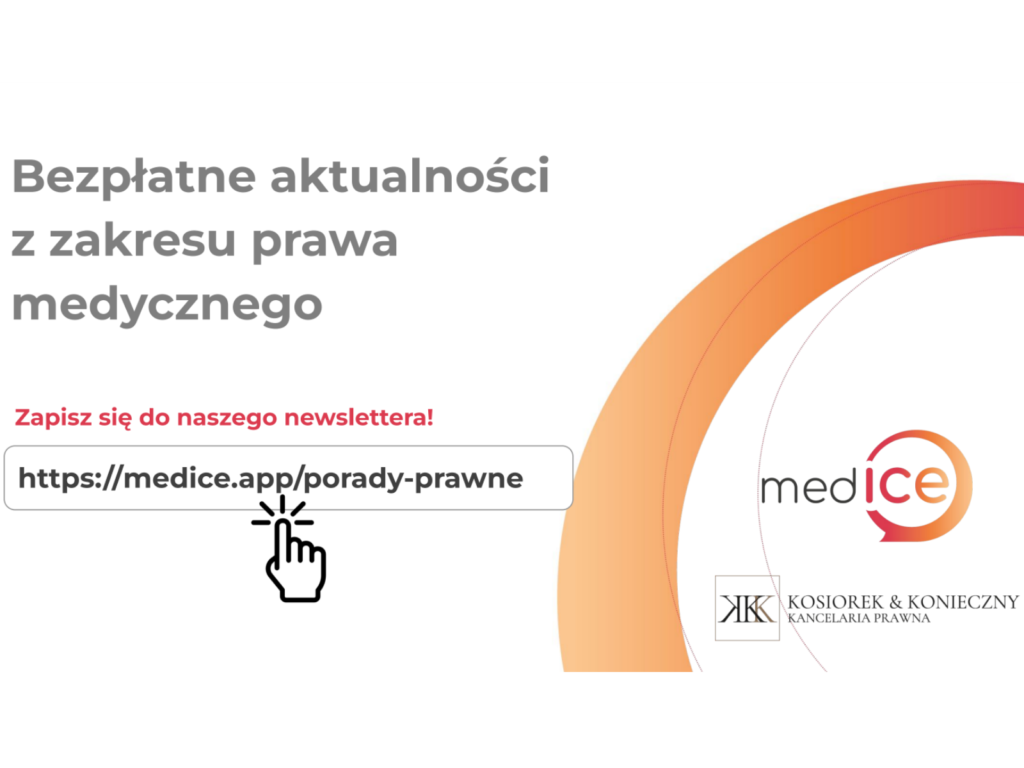 Bezpłatny newsletter prawa medycznego